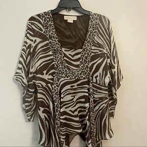 MICHAEL Michael Kors flowy animal print top (S/P)